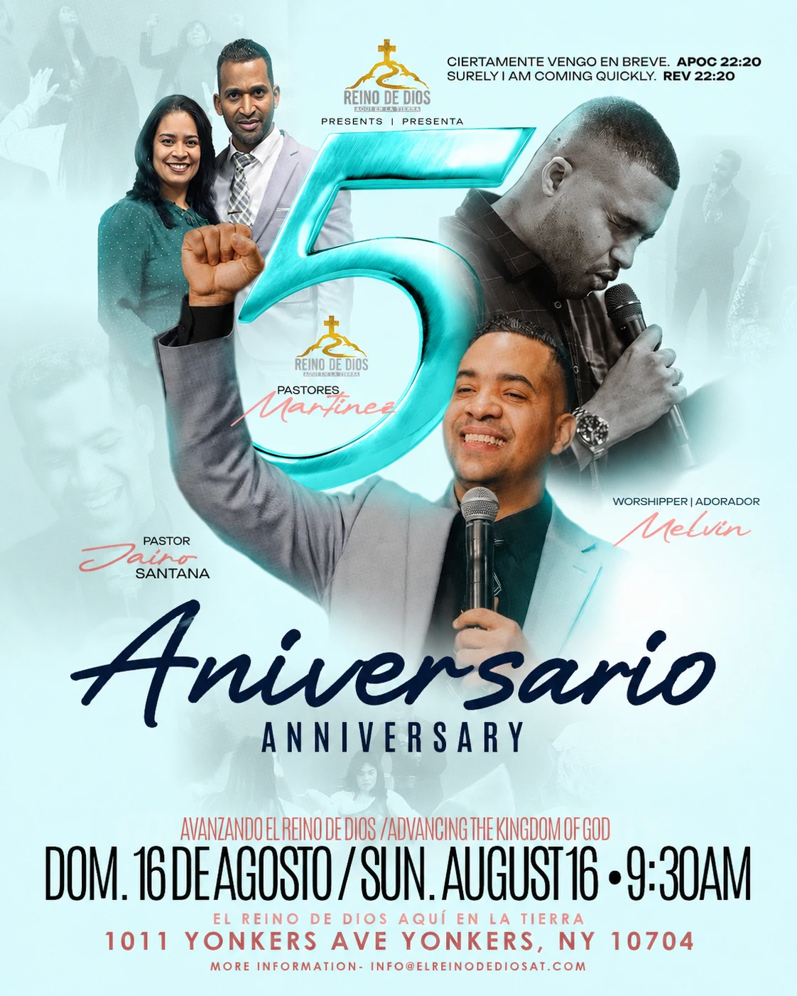 Aniversario At El Reino De Dios Aqui En La Tierra Church In Yonkers, NY